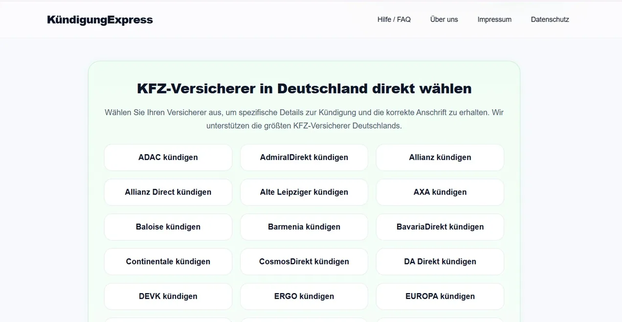 McFit Kündigung – Anbieter-spezifische Landingpage